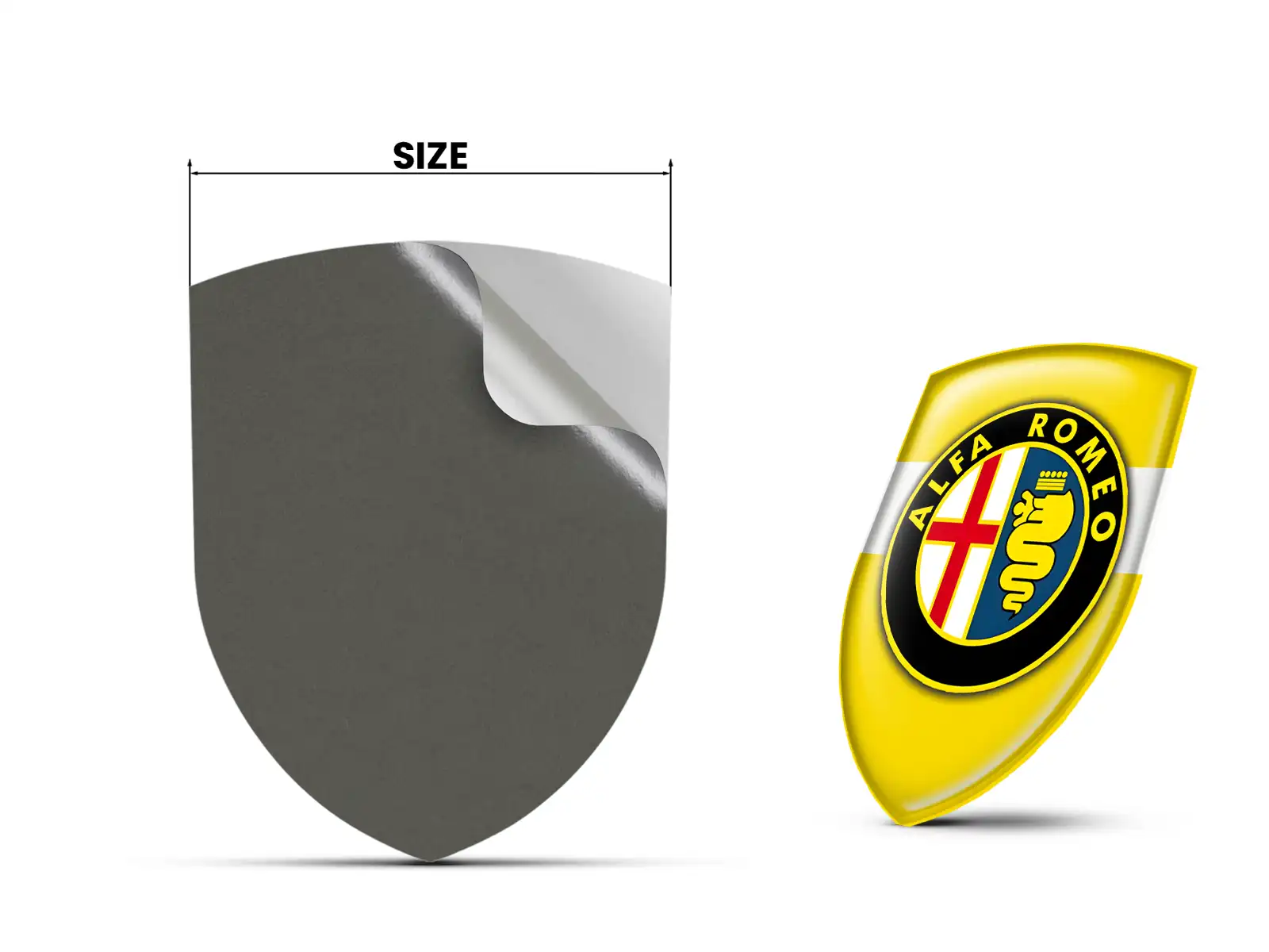 Alfa Romeo Etichette Adesive Business Robuste Chic Regolabili